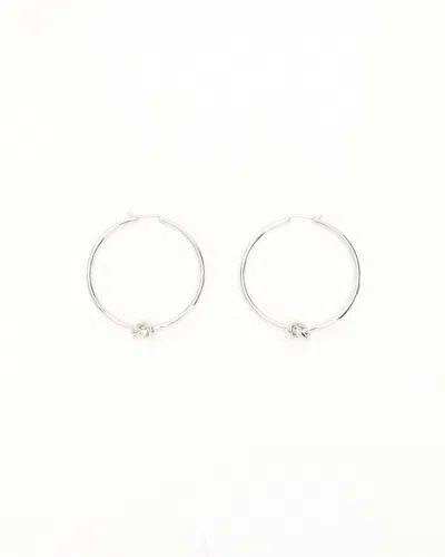 Celine Céline Large Knot Earrings In Metallic