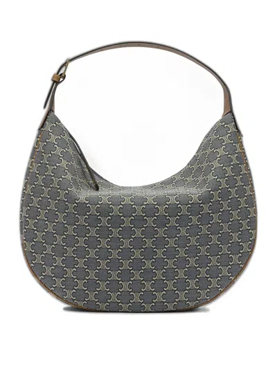 Celine Large Lulu Tote Bag In Navy