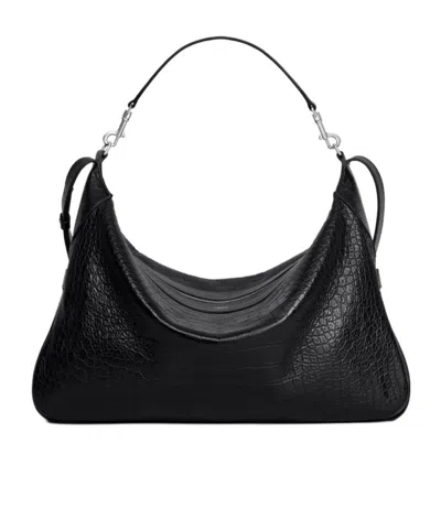Celine Large Romy Shoulder Bag In Black