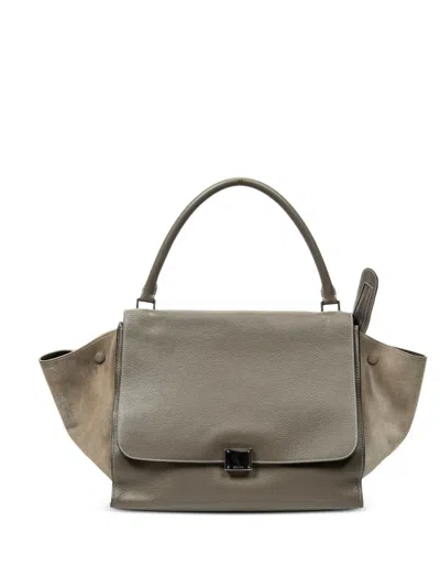 Pre-owned Celine Large Trapeze Tote Bag In Neutral
