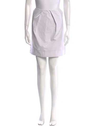 Pre-owned Celine Late 1980's - Early 1990's Mini Skirt In White