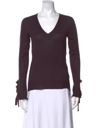Pre-owned Celine Late 1990's - Early 2000's Cashmere Sweater In Purple