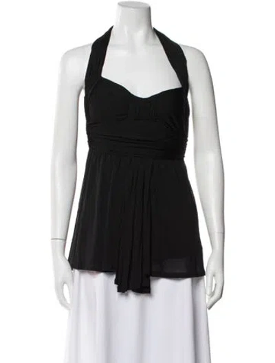 Pre-owned Celine Late 1990's - Early 2000's Halterneck Top In Black