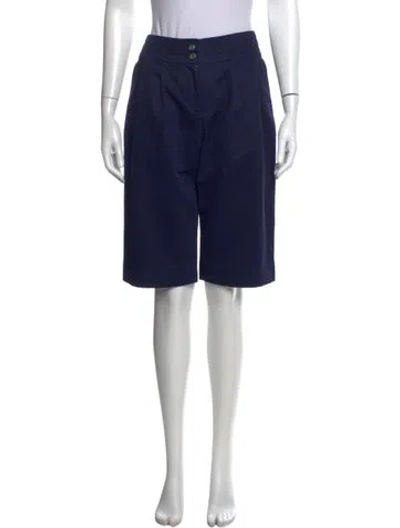 Pre-owned Celine Late 1990's - Early 2000's Knee-length Shorts In Blue