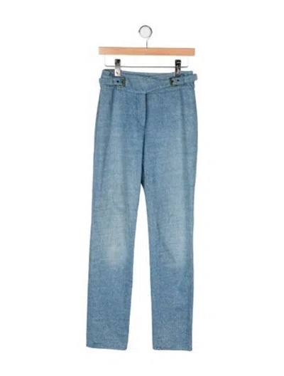 Pre-owned Celine Late 1990's - Early 2000's Straight Leg Jeans In Blue