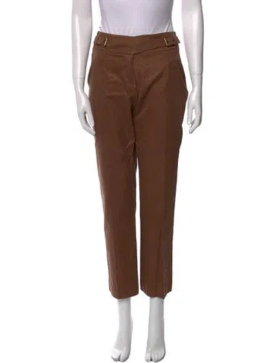 Pre-owned Celine Late 1990's - Early 2000's Straight Leg Pants In Brown