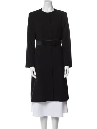 Pre-owned Celine Late 1990's - Early 2000's Wool Coat In Black