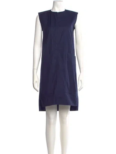 Pre-owned Celine Late 2000's - Early 2010's Knee-length Dress In Blue