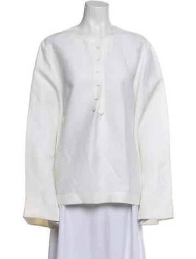 Pre-owned Celine Late 2000's - Early 2010's Linen Tunic In Neutral