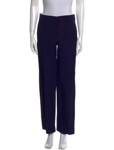 Pre-owned Celine Late 2000's - Early 2010's Wide Leg Pants In Blue