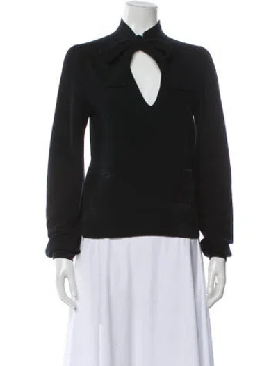 Pre-owned Celine Lavaliere Wool Sweater In Green