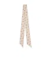 Celine Lavalliere In Triomphe Silk Twill In Vanilla/multicolor