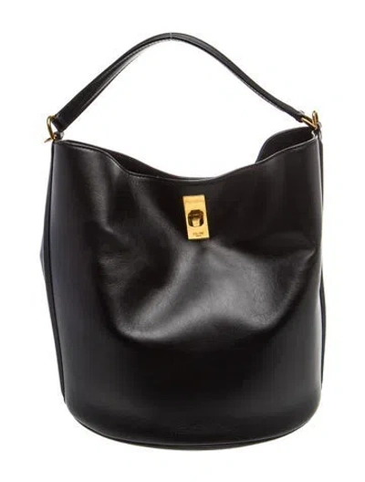 Pre-owned Celine Leather 16 Bag In Black