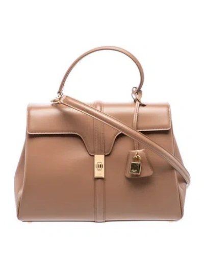 Pre-owned Celine Leather 16 Bag Medium 2023 In Brown
