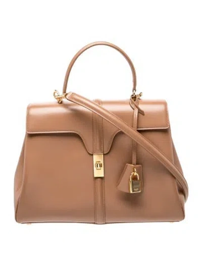 Pre-owned Celine Leather 16 Bag Medium 2023 In Brown