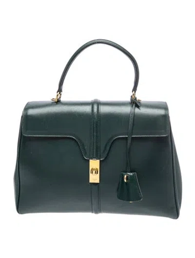 Pre-owned Celine Leather 16 Bag Medium In Blue
