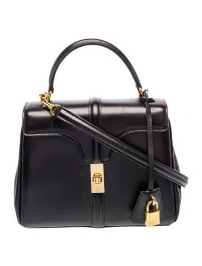 Pre-owned Celine Leather 16 Bag Small In Black