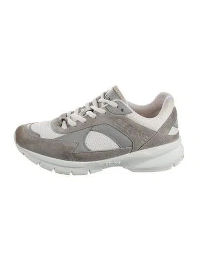 Pre-owned Celine Leather Athletic Sneakers In White