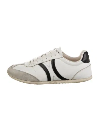 Pre-owned Celine Leather Athletic Sneakers In White