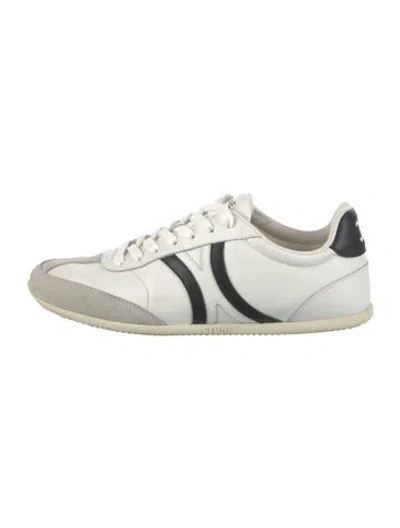 Pre-owned Celine Leather Athletic Sneakers In White
