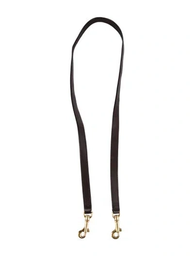 Pre-owned Celine Leather Bag Strap In Brown