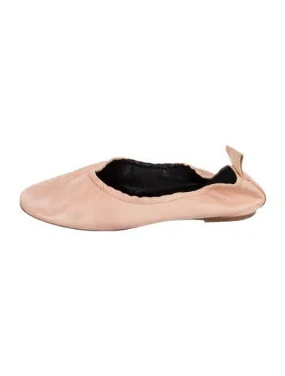Pre-owned Celine Leather Ballet Flats In Pink