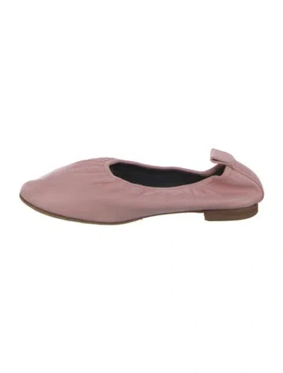 Pre-owned Celine Leather Ballet Flats In Pink