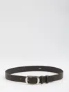 Celine Brown 35mm Calf Leather Belt In Brown