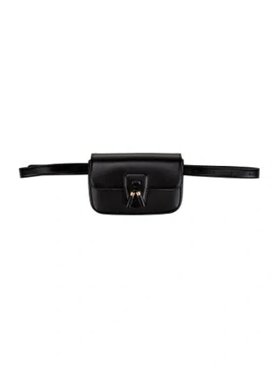 Pre-owned Celine Leather Belt Bag In Black