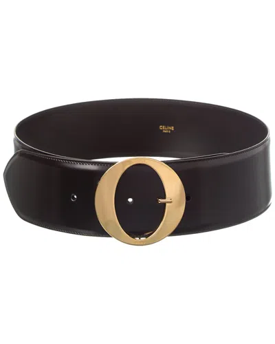 Celine Leather Belt In Black