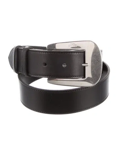 Pre-owned Celine Leather Belt In Black