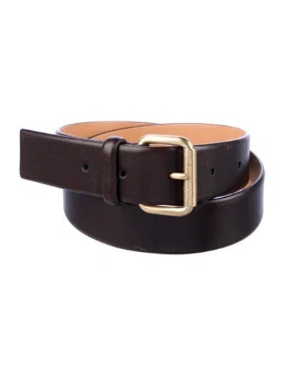 Pre-owned Celine Leather Belt In Brown