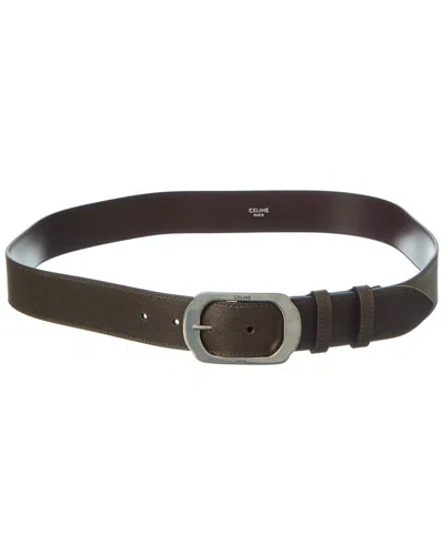 Celine Leather Belt In Brown