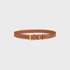 Celine Leather Belt In Brown