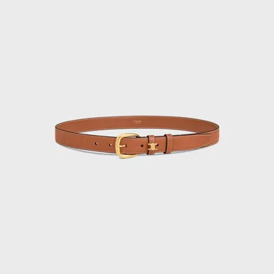 Celine Leather Belt In Brown