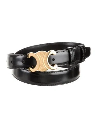 Pre-owned Celine Leather Belt Kit In Black