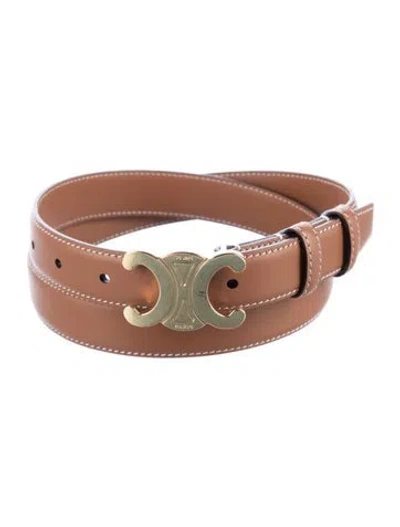 Pre-owned Celine Leather Belt Kit In Brown