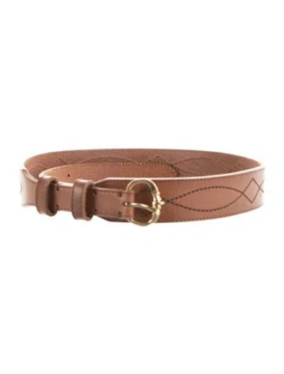 Pre-owned Celine Leather Belt Kit In Neutral