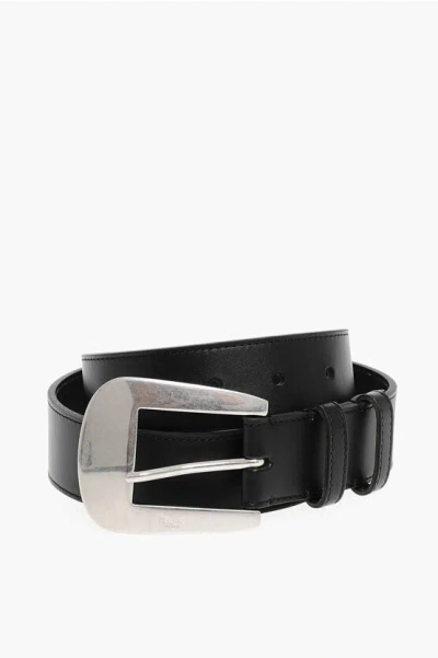 Celine Leather Belt With Brass Buckle 30mm Grösse 80