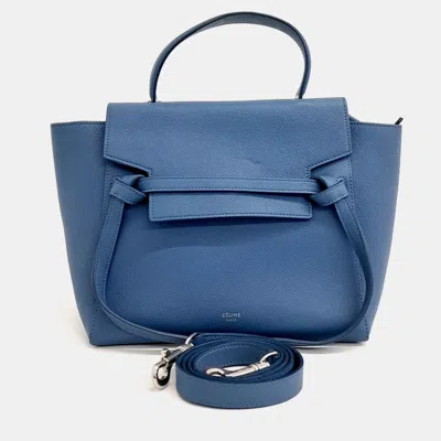 Pre-owned Celine Leather Blue Belt Bag Micro