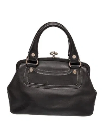 Pre-owned Celine Leather Boogie Medium In Black