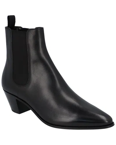 Celine Leather Boot In Black