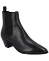 Celine Leather Boot In Black