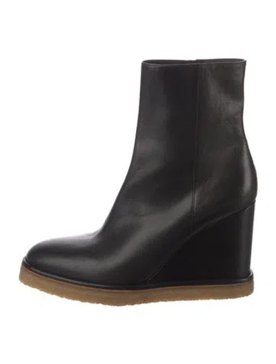 Pre-owned Celine Leather Boots In Black