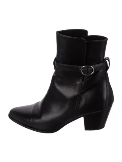 Pre-owned Celine Leather Boots In Black