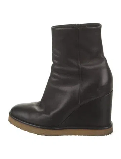 Pre-owned Celine Leather Boots In Black