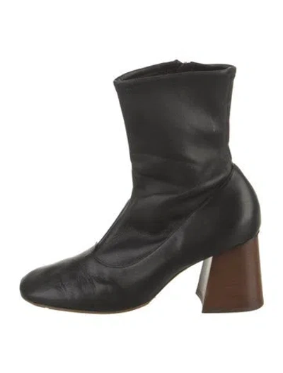 Pre-owned Celine Leather Boots In Black