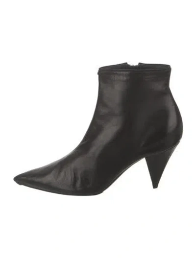 Pre-owned Celine Leather Boots In Black