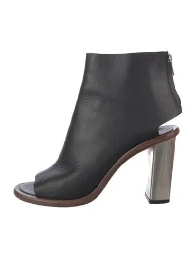 Pre-owned Celine Leather Boots In Black