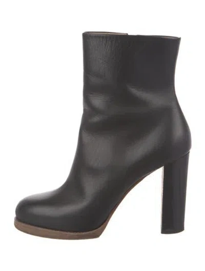 Pre-owned Celine Leather Boots In Black